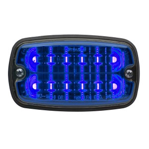 M4 LED flitser, blauw, R65 KL2, 24V
