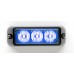 TIR3 LED Flitser, blauw, Horizontale montage