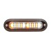 T-ION DUO LED Flitser, Amber/Wit, Oppervlakte montage, Ultralaag profiel