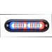 T-ION DUO LED Flitser, Rood/blauw, Oppervlakte montage, Ultralaag profiel